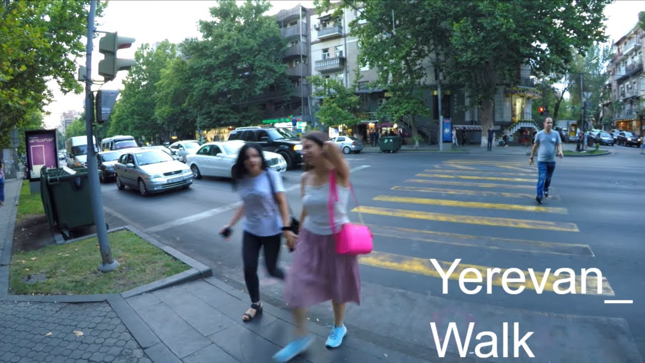 Evening Walk in Yerevan, Armenia: Summer Stroll Through the City