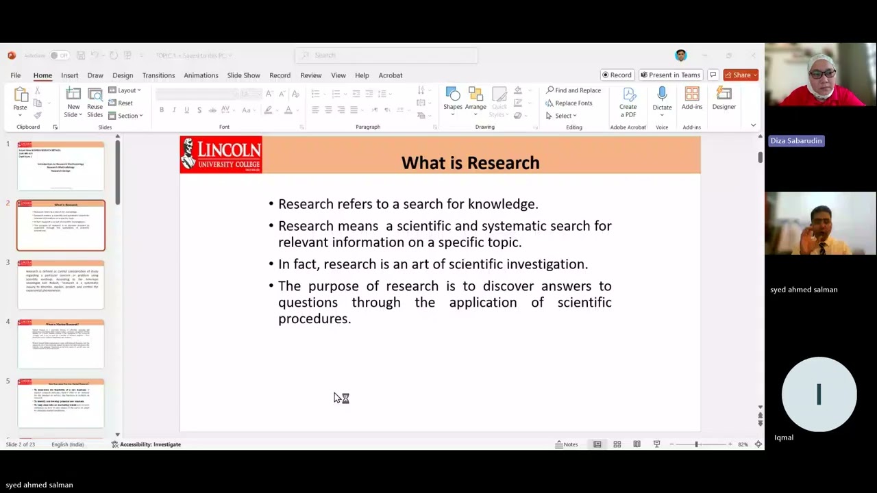 BUSINESS RESEARCH Class 1 T1-2
