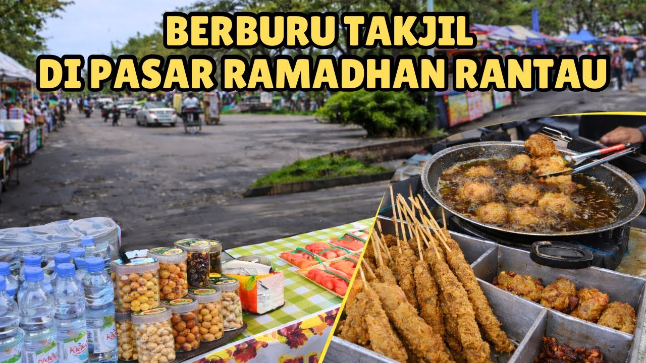 Ngabuburit di Pasar Ramadhan Kota Rantau, Kabupaten Tapin