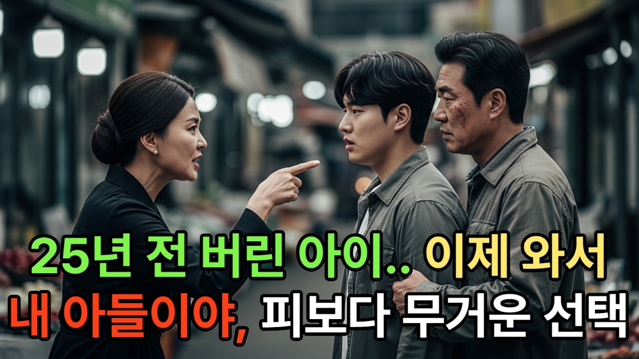 25년 전 시장에 버린 아이… 이제 와서 “내 아들이야” 감동사연ㅣ막장사연ㅣ반전사연ㅣ노후사연
