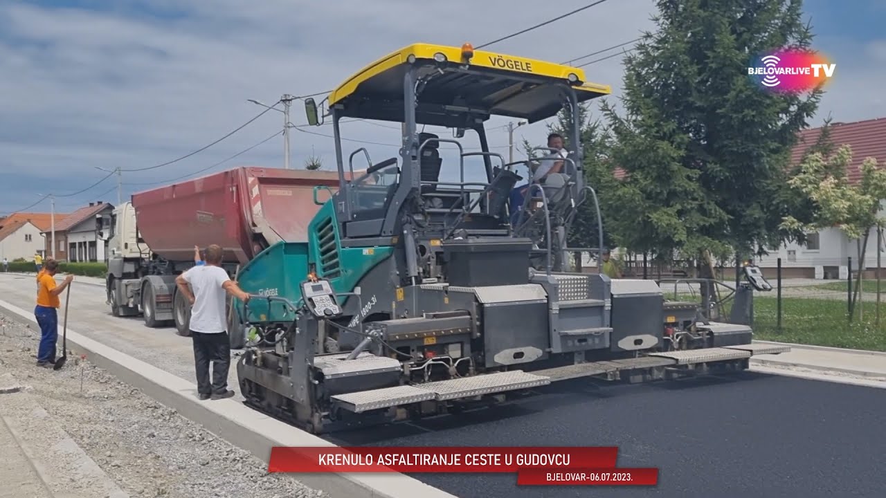 KRENULO ASFALTIRANJE CESTE U GUDOVCU