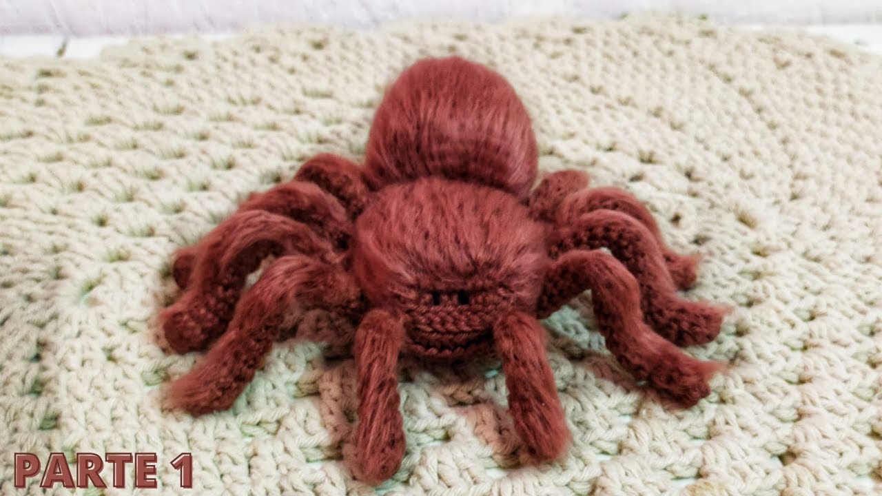 Aranha de Crochê / Amigurumi realista tutorial passo a passo.