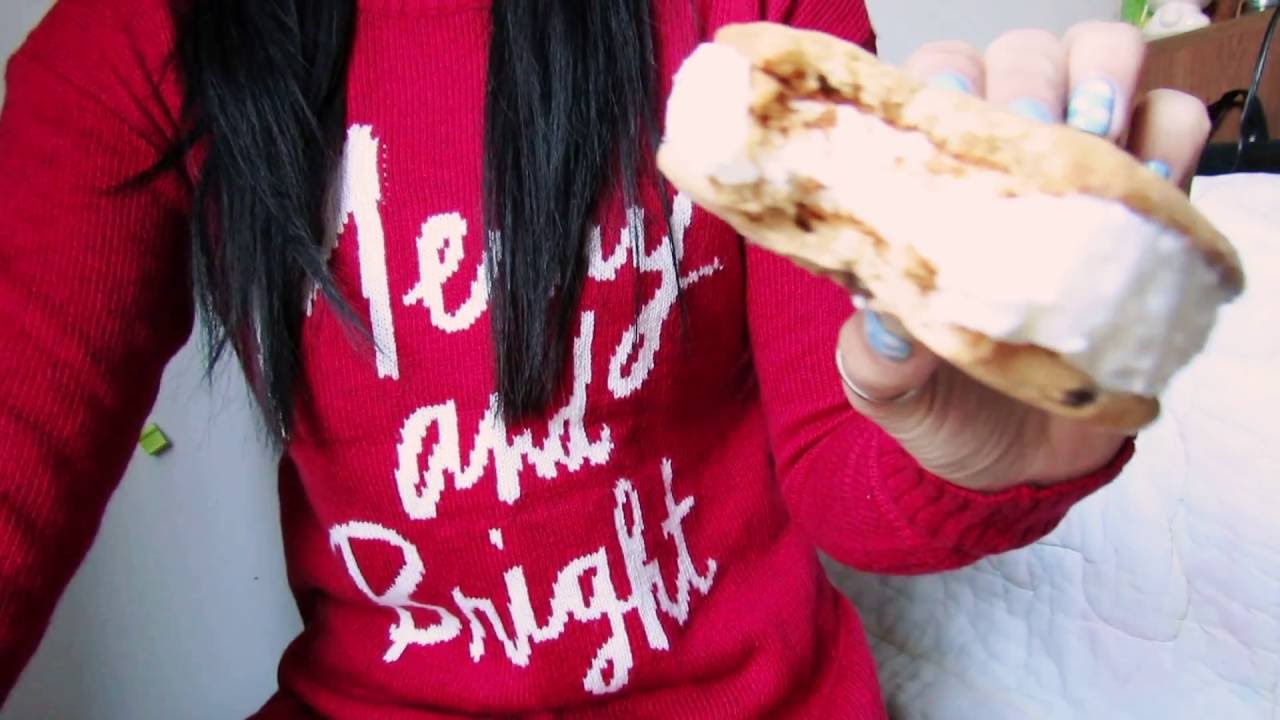 ASMR (Binaural Close Up | No Whisper) - Ice Cream Sandwich Cookies