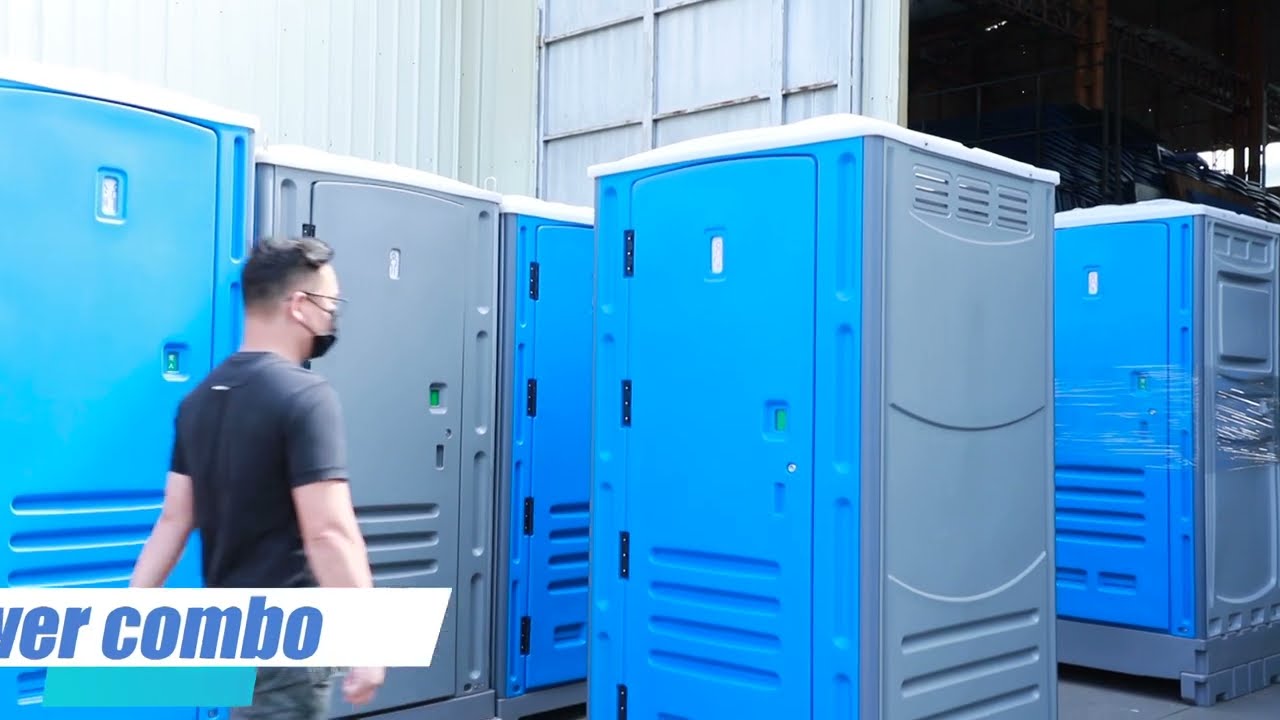 Portable toilet & shower COMBO supplier #manufacturer #portabletoilet