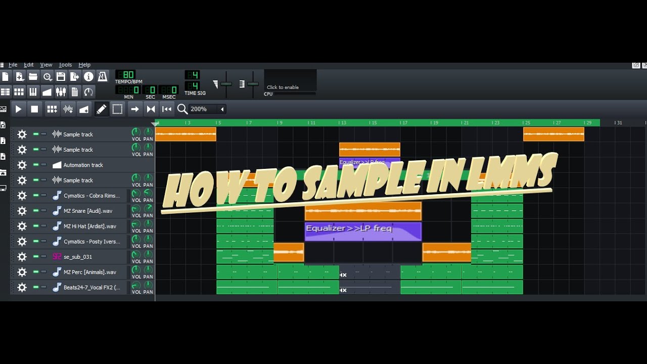 HOW TO SAMPLE IN LMMS (FROM SCRATCH)