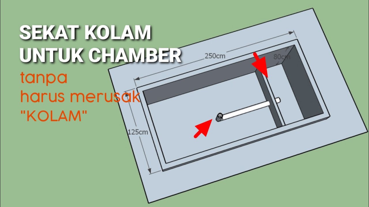 buat chamber di kolam yg sudah ada tanpa merusak kolam utama
