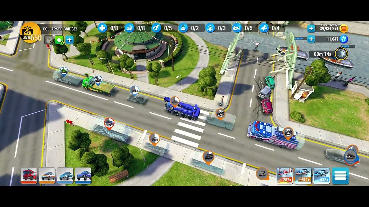 EMHQ Gameplay - Collapsed bridge! #emergencyhq