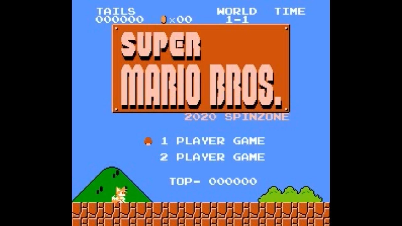 Tails in Super Mario Bros. (NES) - Longplay