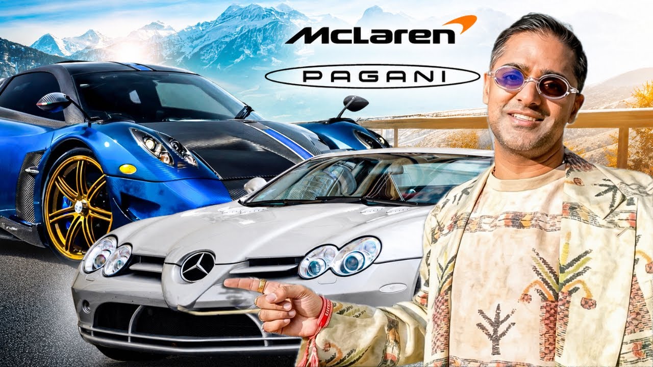 Поездка на Pagani Huayra Roadster BC и McLaren SLR по Швейцарским Альпам
