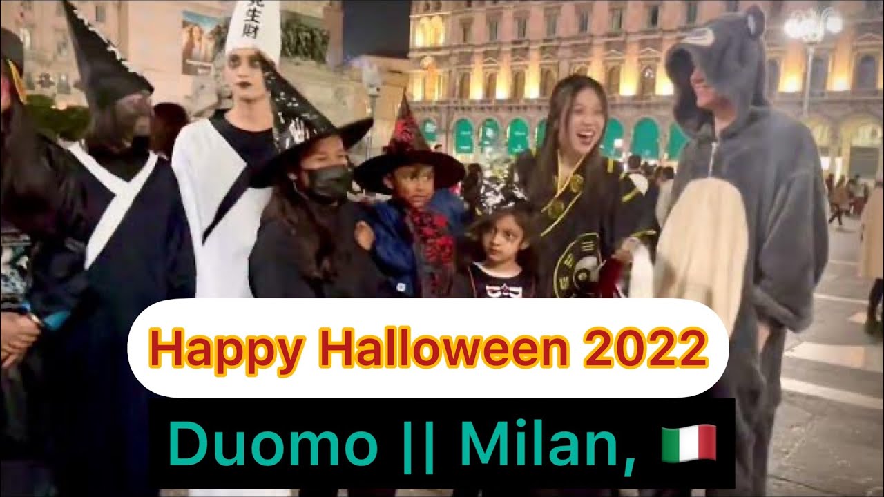 Happy Halloween 2022 || Duomo || Milan, Italy! #happyhalloween #happyhalloween2022 #milan #italy