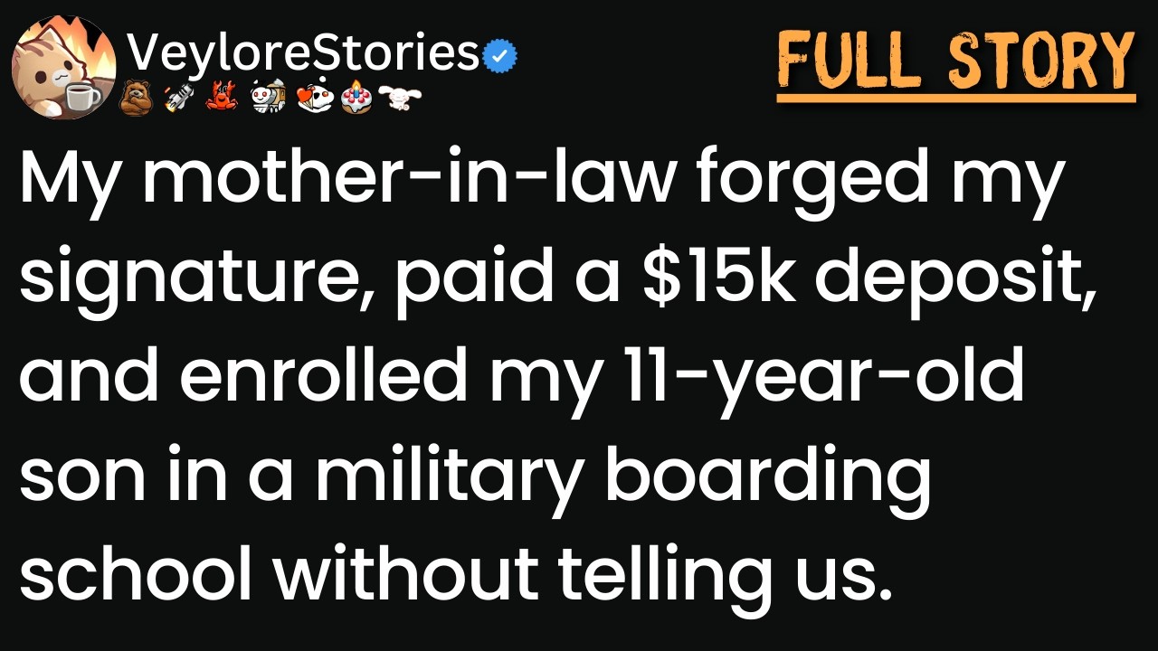 My mother-in-law forged my signature to enroll my son in a boarding school across the country.