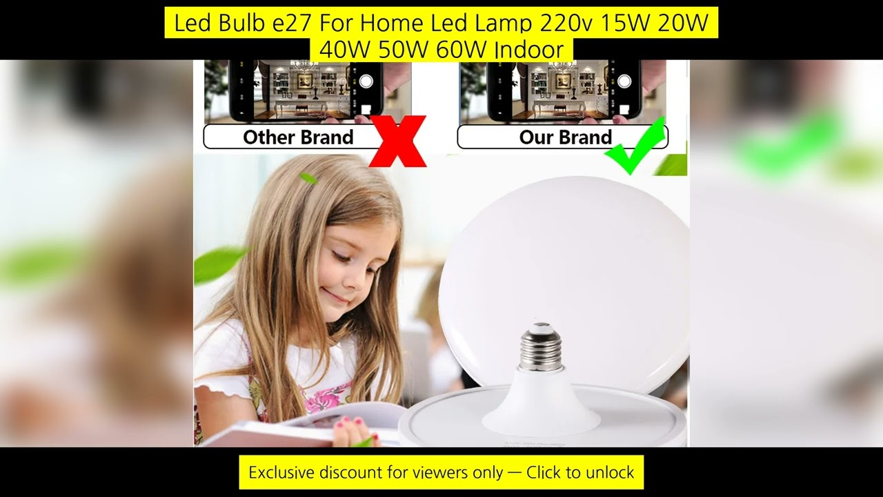 Led Bulb E27 For Home Led Lamp 220V 15W 20W 40W 50W 60W Indoor Lighting Ufo