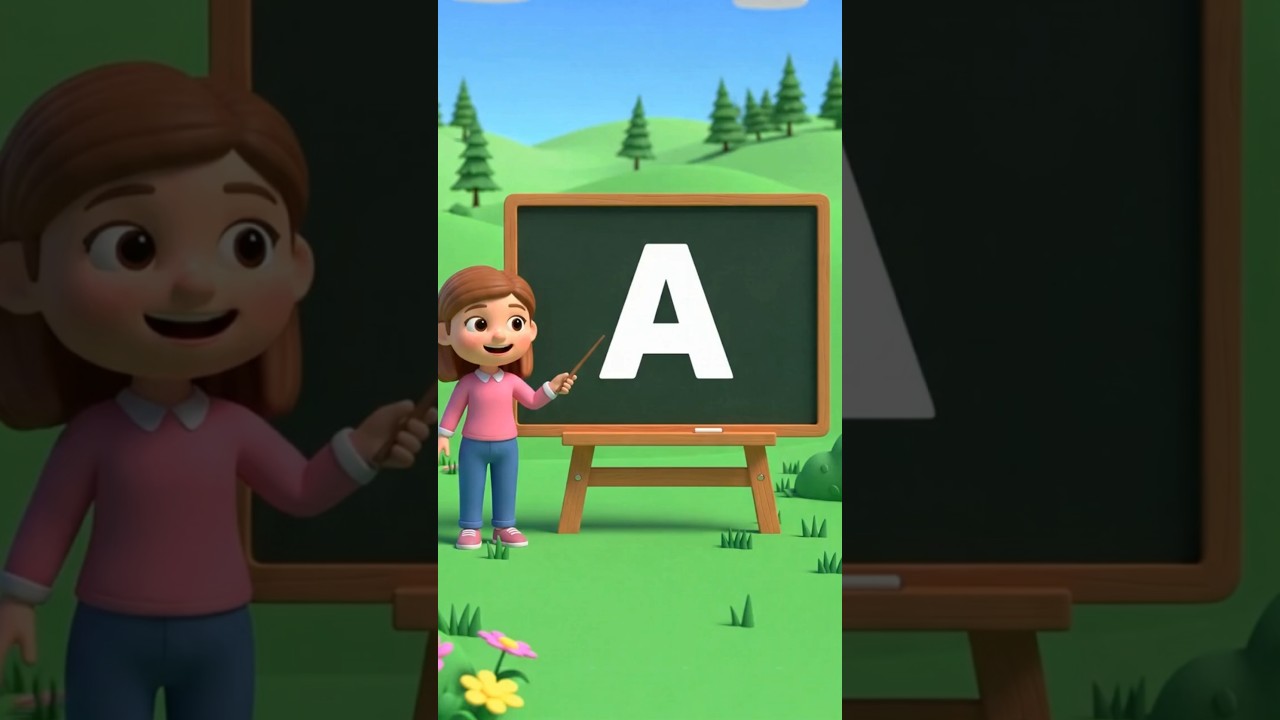 ABC Song for Kids (A-D) | Fun Alphabet Nursery Rhyme | ABCD Learning Song #abcd #kidssongs #shorts