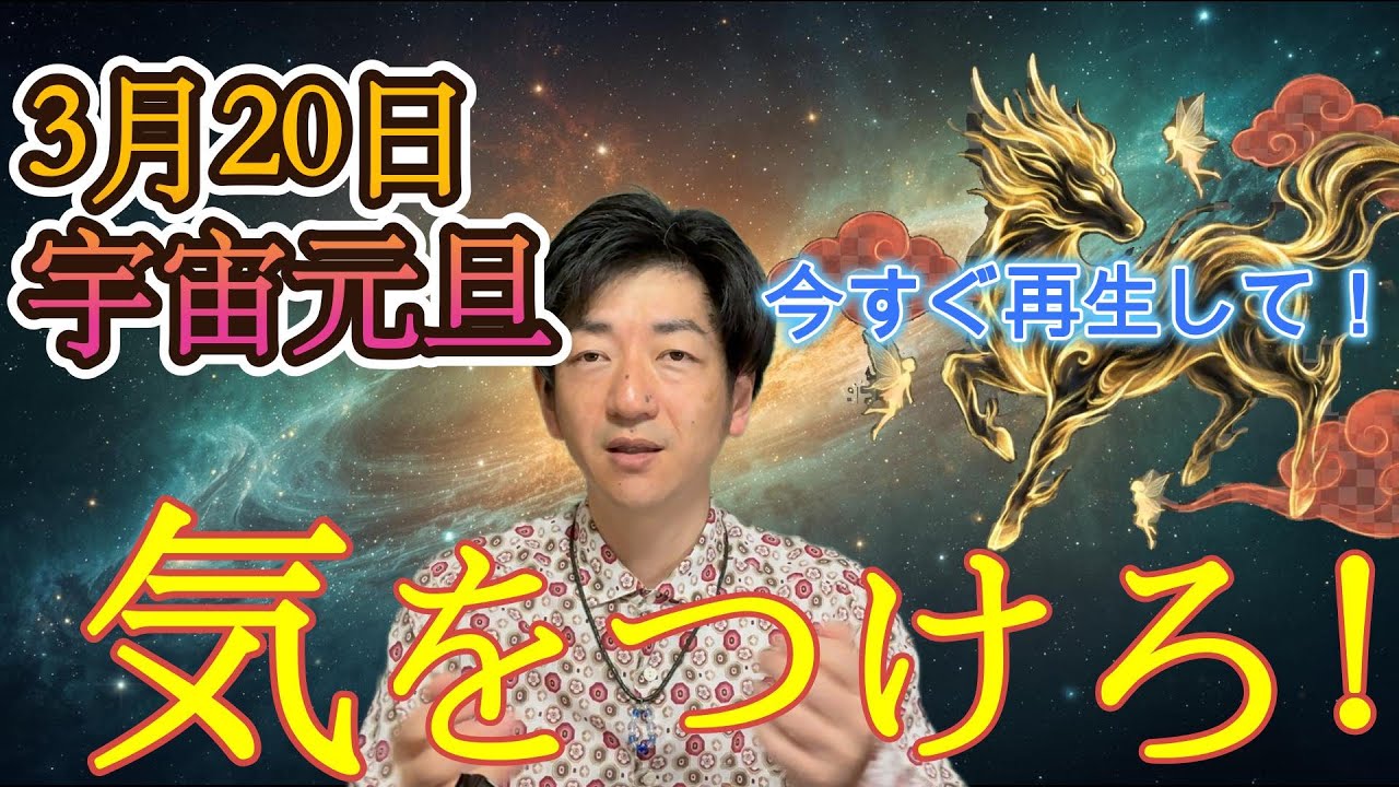 あと2日しかない！すぐに再生して下さい！3月20日にやってはいけない事、やるべき事をお伝えします🐉✨✨
