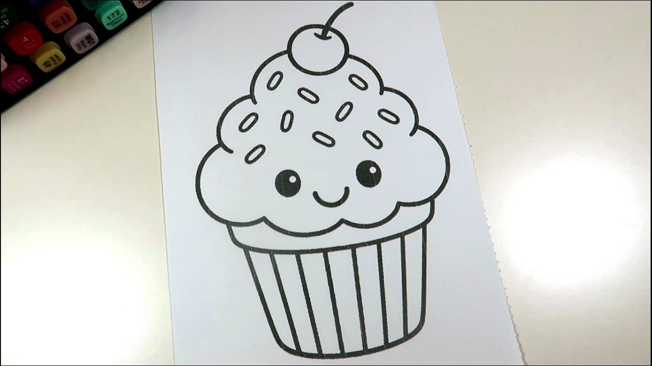ASMR ART - Coloring Cap Cake