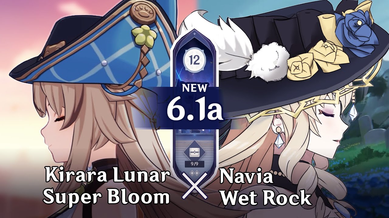 Kirara (Top) - Navia (Bottom) | Spiral Abyss 6.1a | Genshin Impact Luna