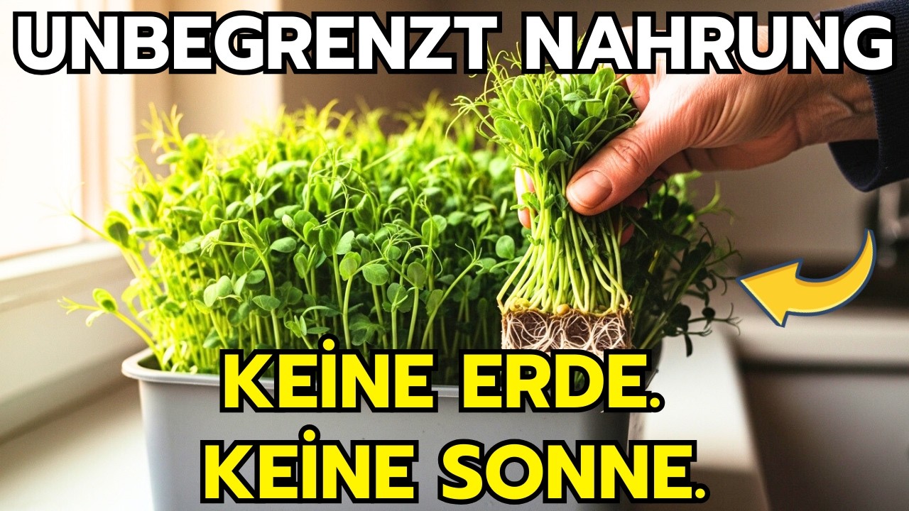 Unbegrenzt Microgreens İm Mülleimer Züchten.Die 5-Minuten-Methode die Supermärkte Ihnen verschweigen
