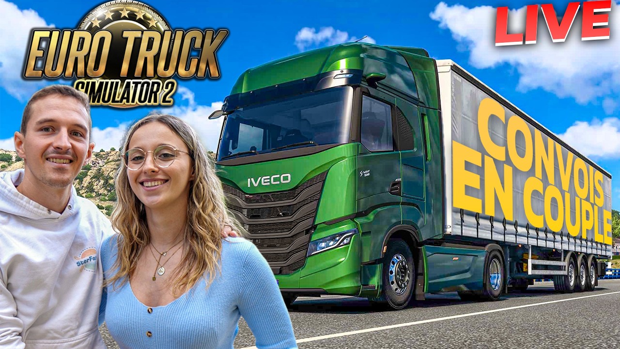 NOTRE PREMIER CONVOIS EN MULTI SUR ETS2