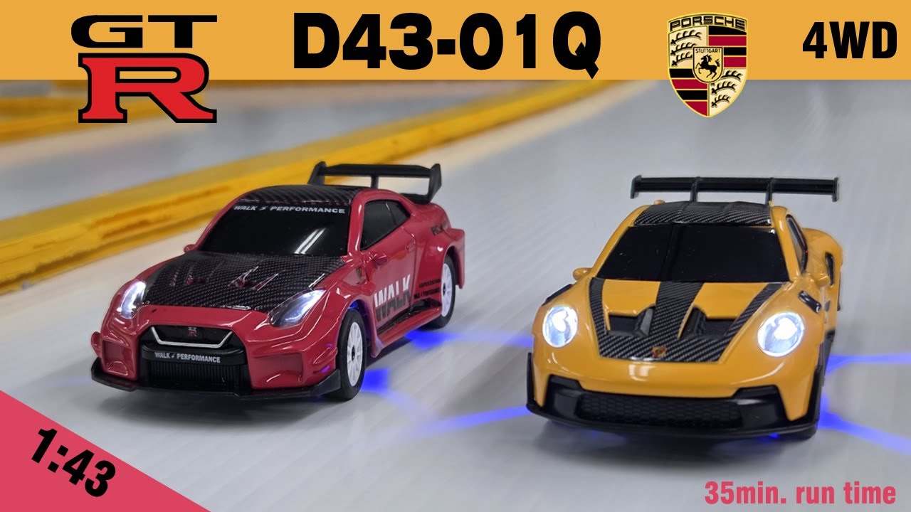 1:43 rc CARS D43-01Q TEST RUN on small track
