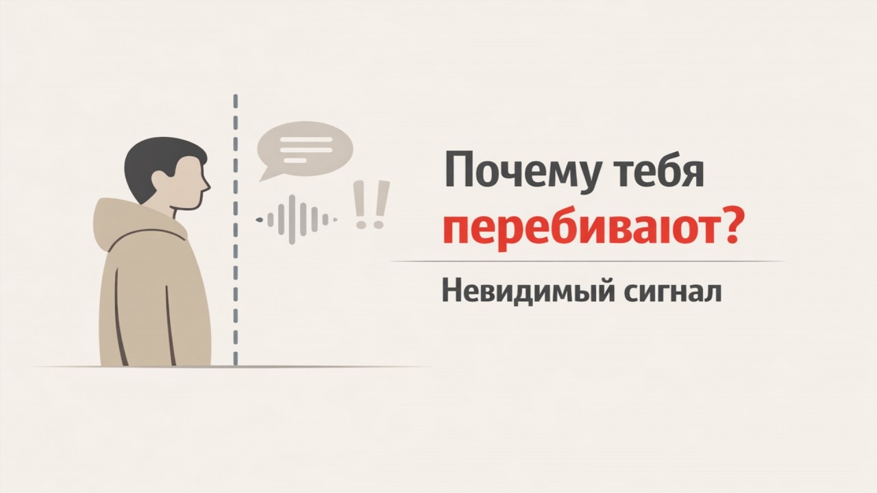 Почему тебя перебивают: невидимый сигнал, который ты подаешь