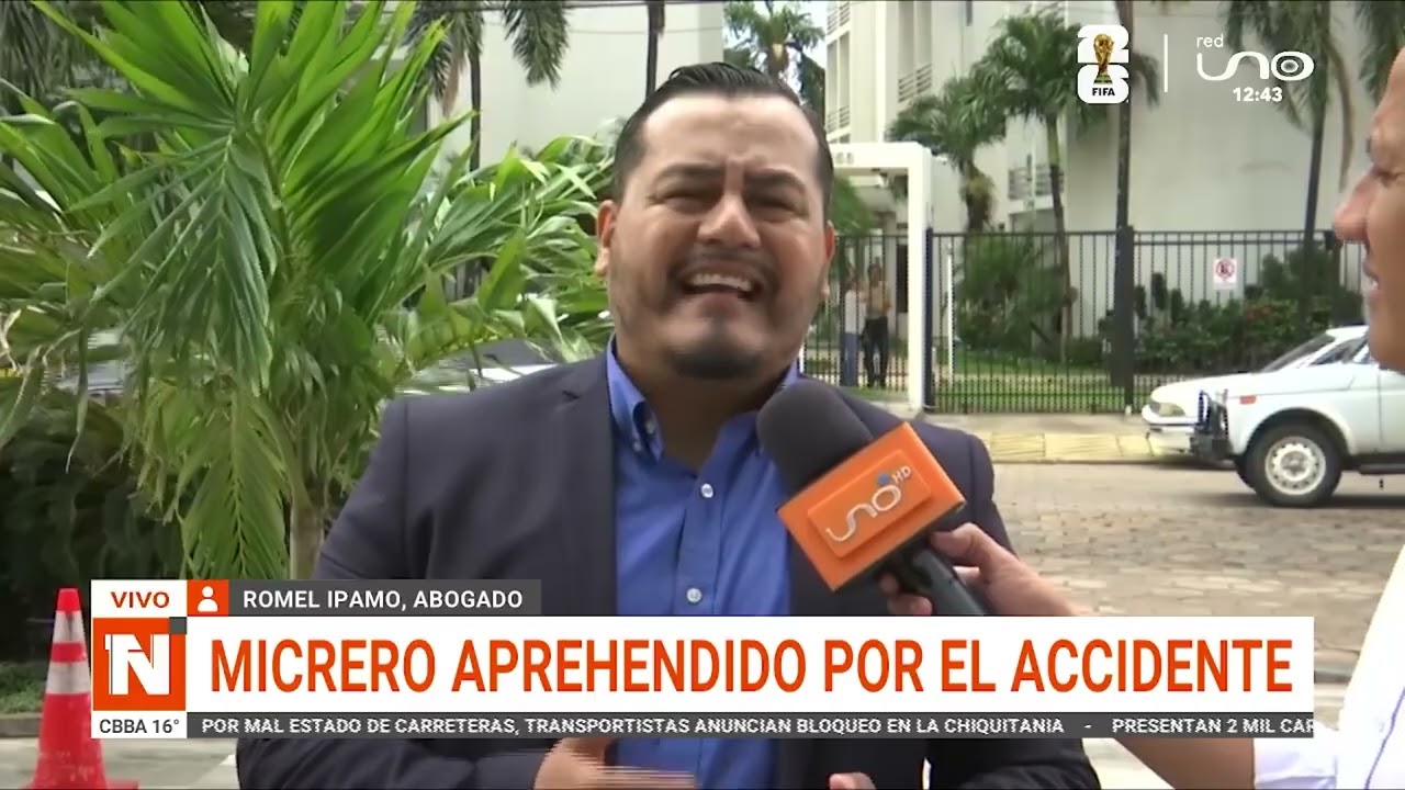 MICRERO APREHENDIDO POR EL ACCIDENTE