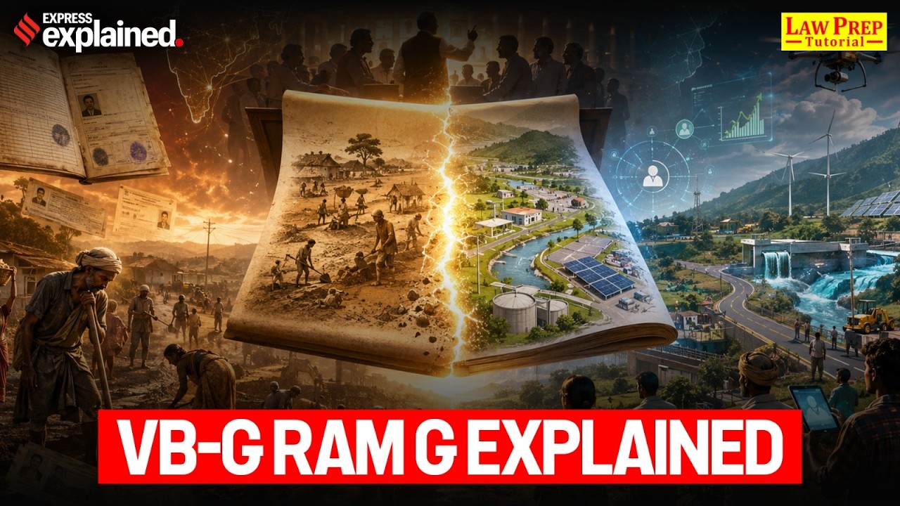 Current Affairs for CLAT 2027 | VB-G RAM G Act Explained | How MGNREGA Is Being Replaced