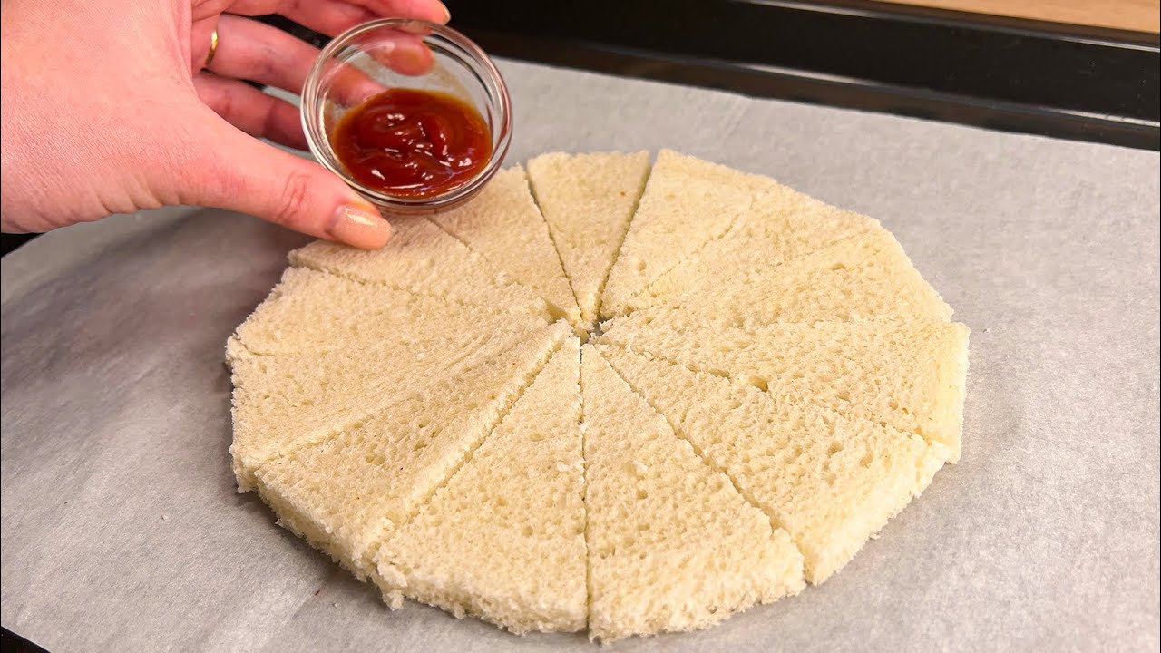 💯 Hast du ein paar Toast und W&uuml;rstchen? Pizza aus Brot❗️