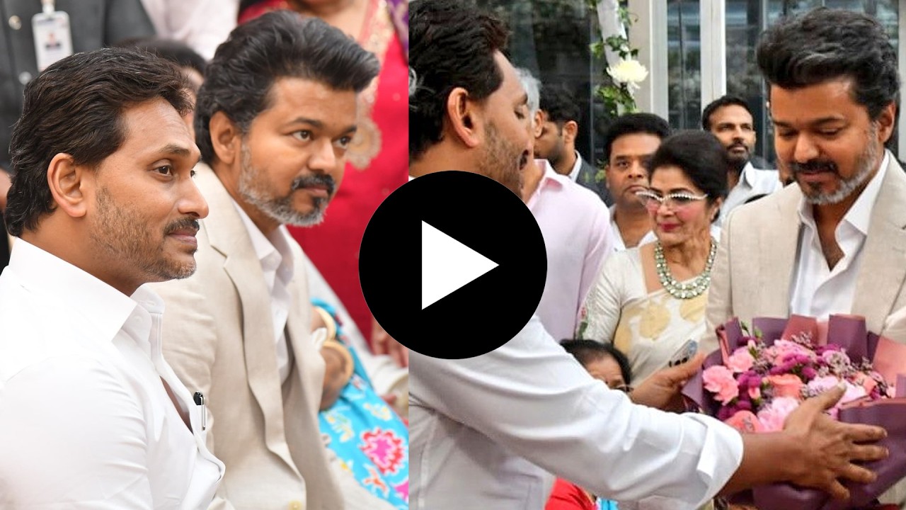 Exclusive HD Video Of YS Jagan and Thalapathy Vijay Met at Private Wedding In Chennai | Suriya | ND