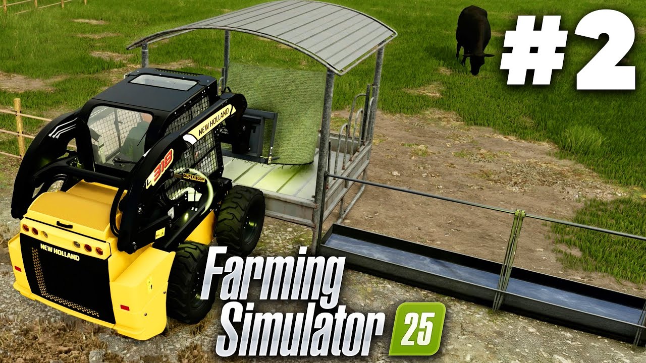 Прохождение игры Farming Simulator 25. Часть 2 — Кормление животных (PS5 PRO)
