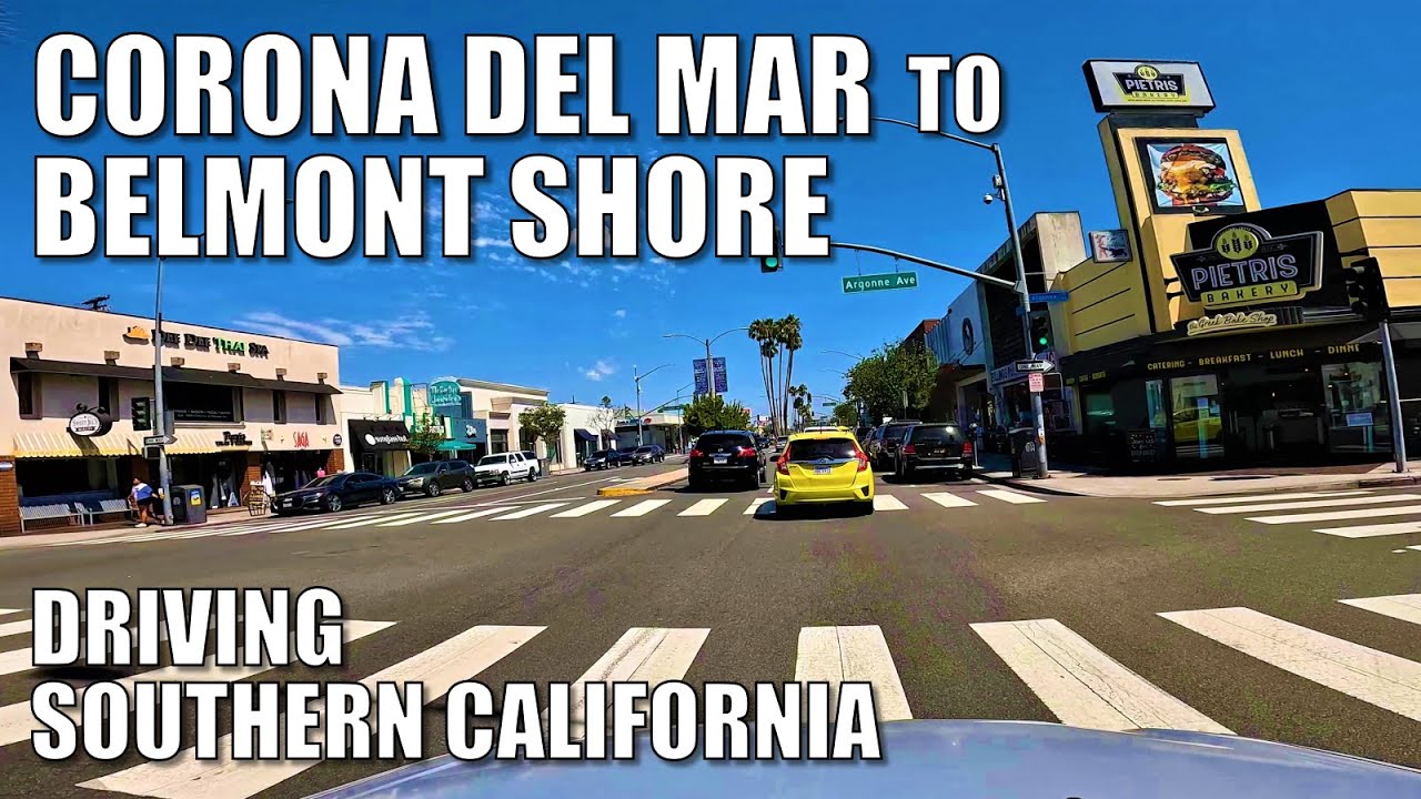 🚗Driving CORONA DEL MAR to BELMONT SHORE, CALIFORNIA