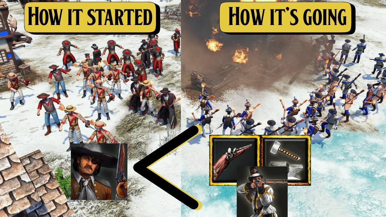AOE3DE: Отбиваемся от натиска BAJA с помощью снайперов 2-го поколения! Веселые соревнования 1 на 1!