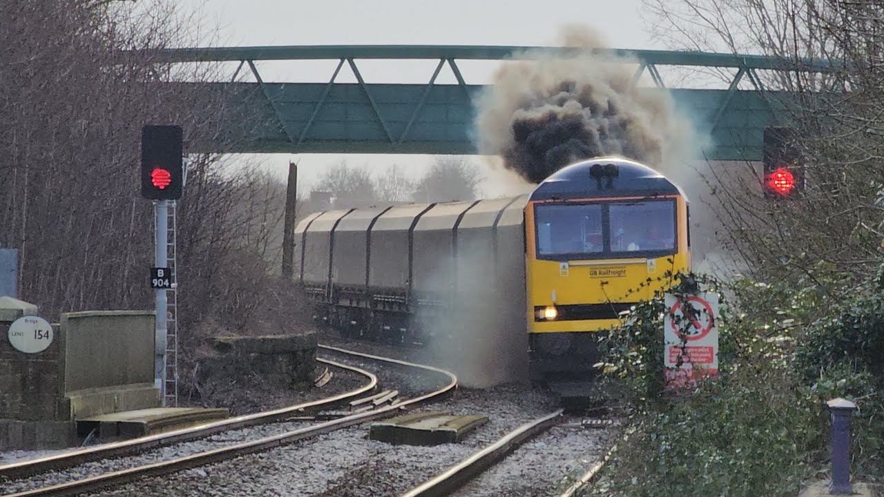 Trains at Stockton-on-Tees | January 2025 | 66711 + 66315 + 66722 + 66776 + 70812!