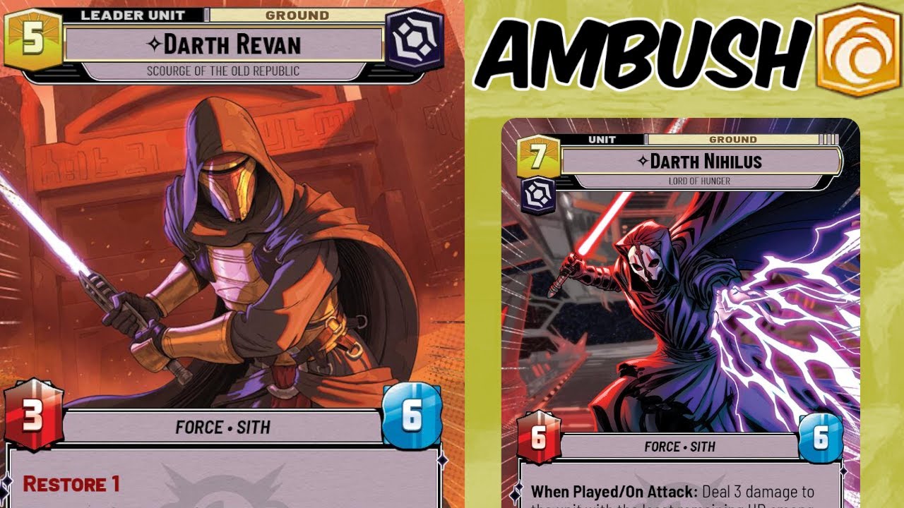 ВТОРОЙ МЕСТНЫЙ КОЛОД - Профиль колоды Revan Yellow Force Ambush