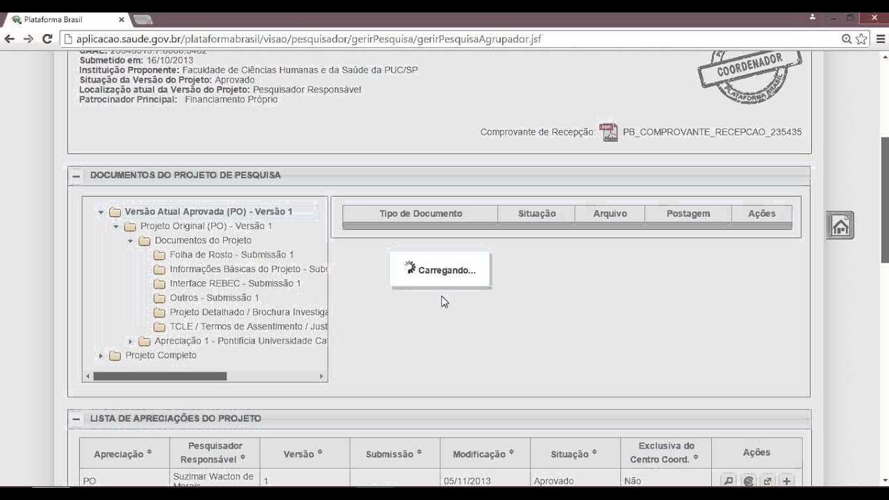 Plataforma Brasil, v 3.0 - Como localizar o PARECER DO CEP?