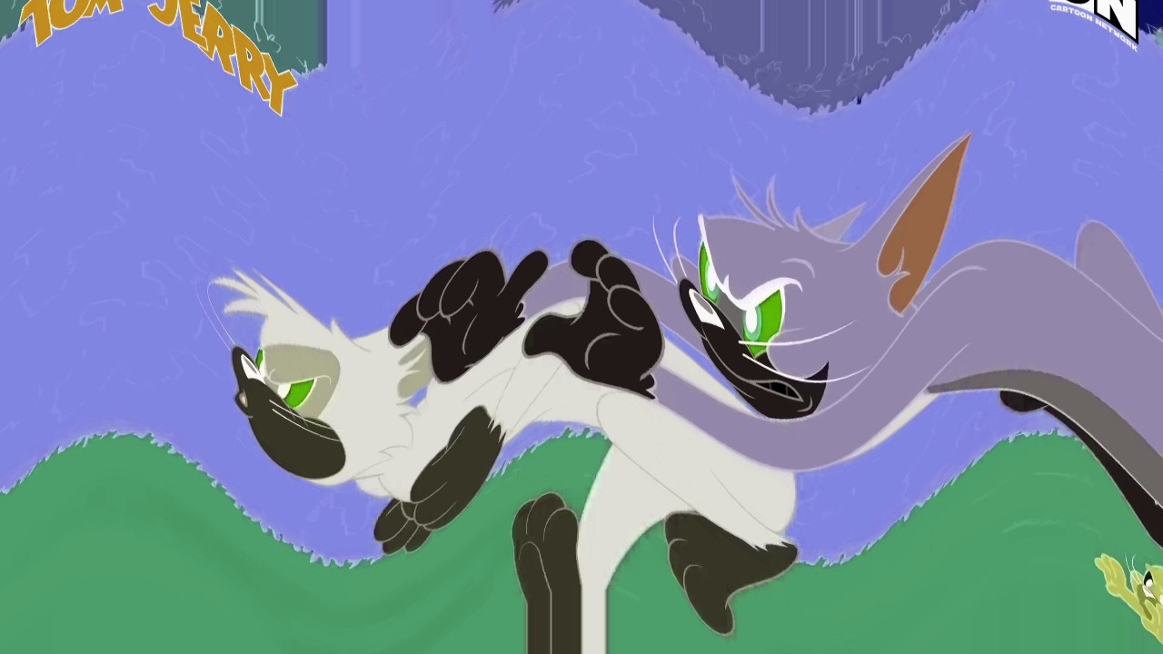 😮😫It's pierce and close competition | Tom and Jerry (Powered by: Klasky Csupo 2001 Effects)