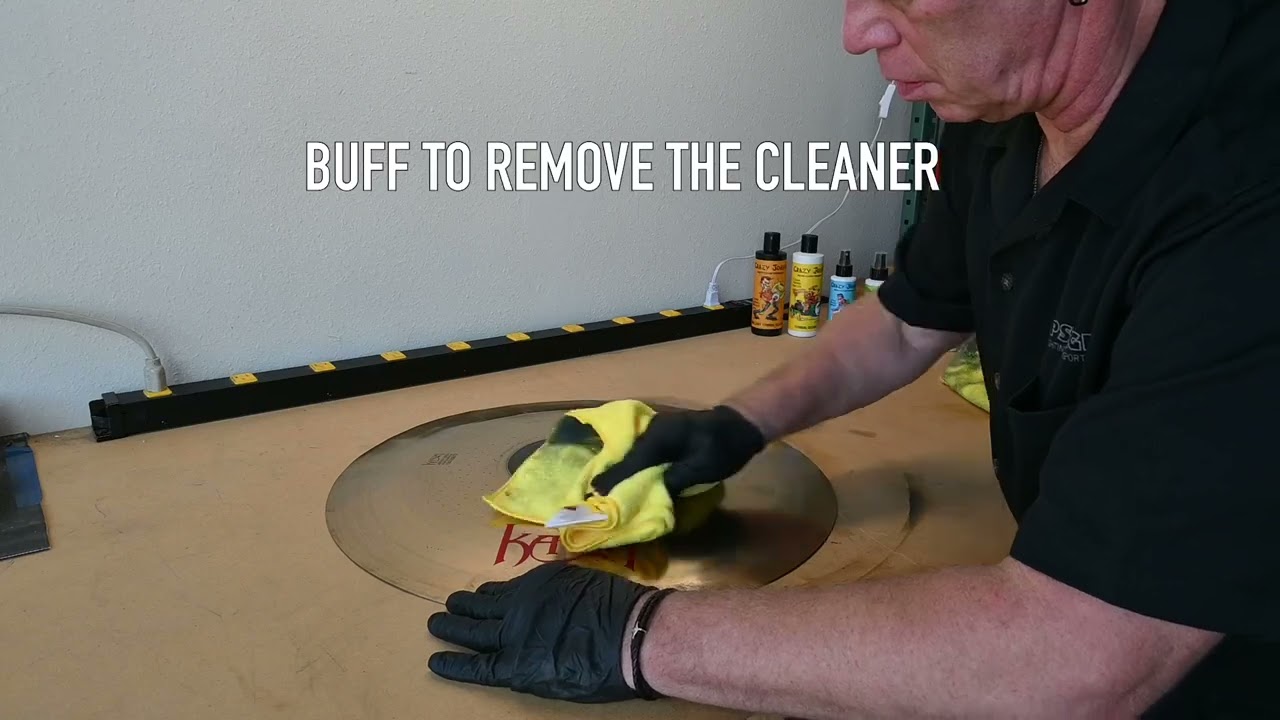 Crazy John's CJBP Brilliant Cymbal Cleaner Demonstration