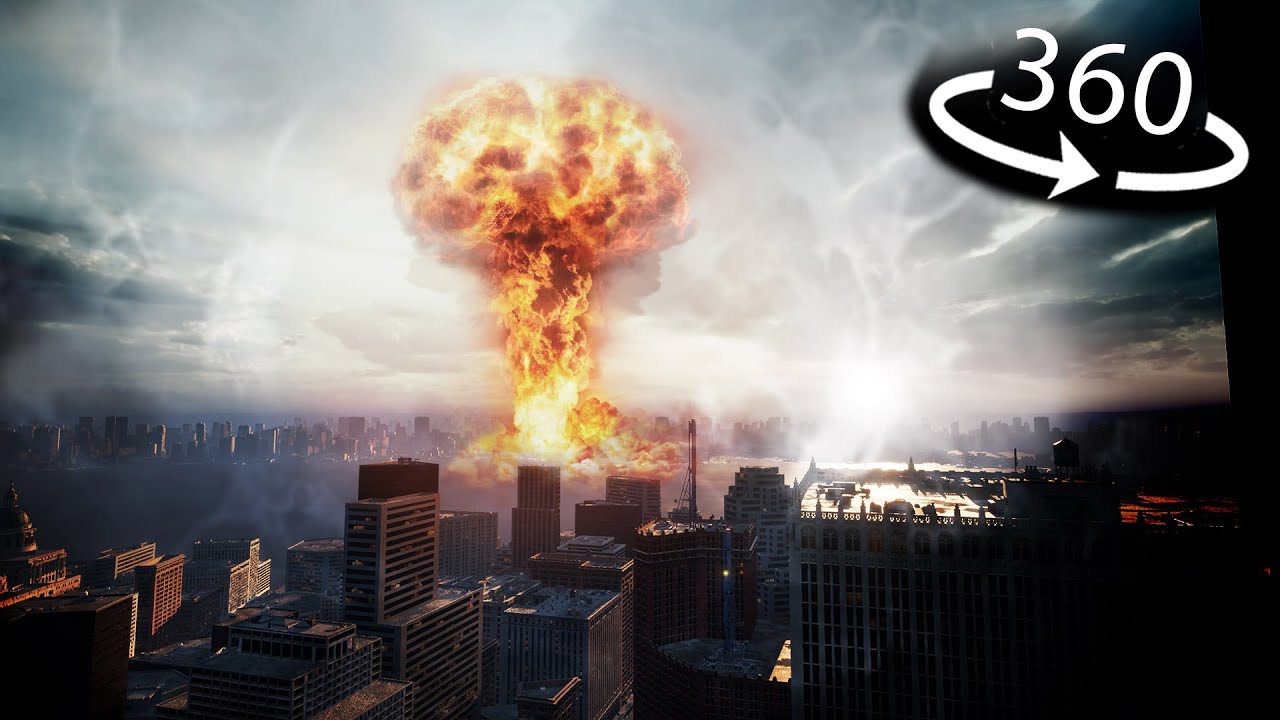 360&deg; VR - POV City gets NUKED! Nuclear Explosion Simulation