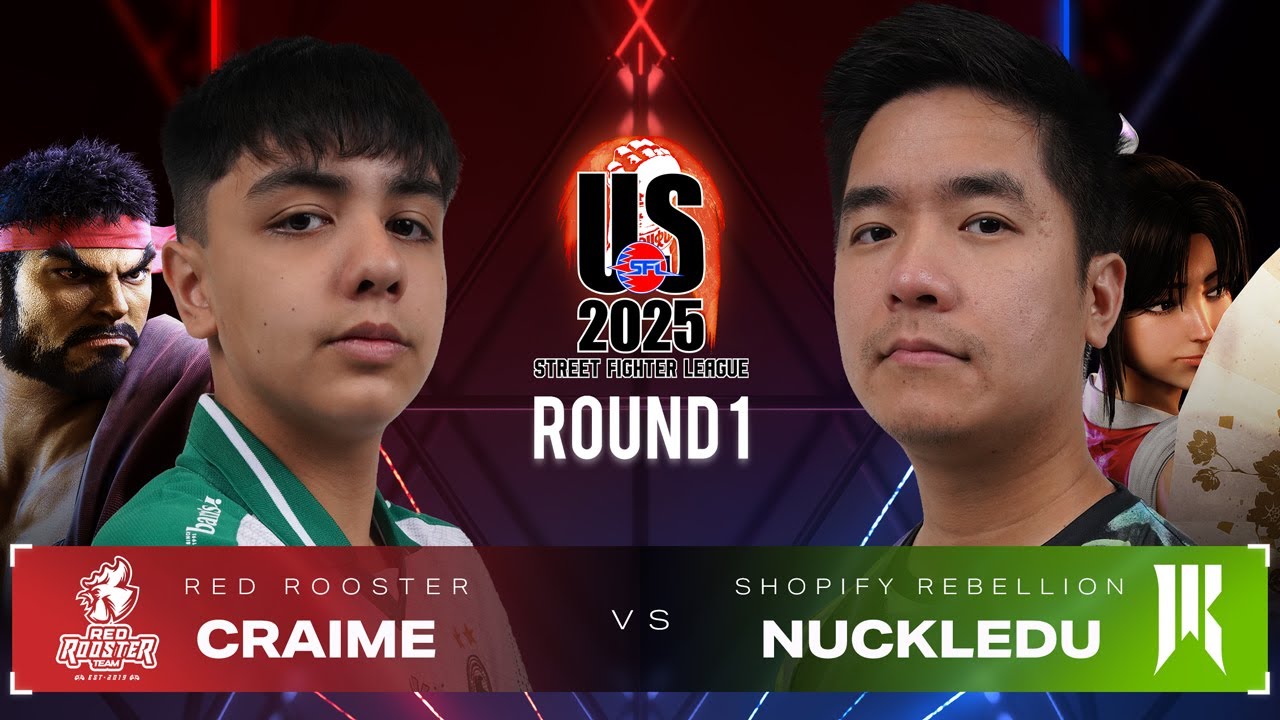 Craime (Ryu) vs. NuckleDu (Mai) - Red Rooster vs. SR - Street Fighter League US 2025 Day 3