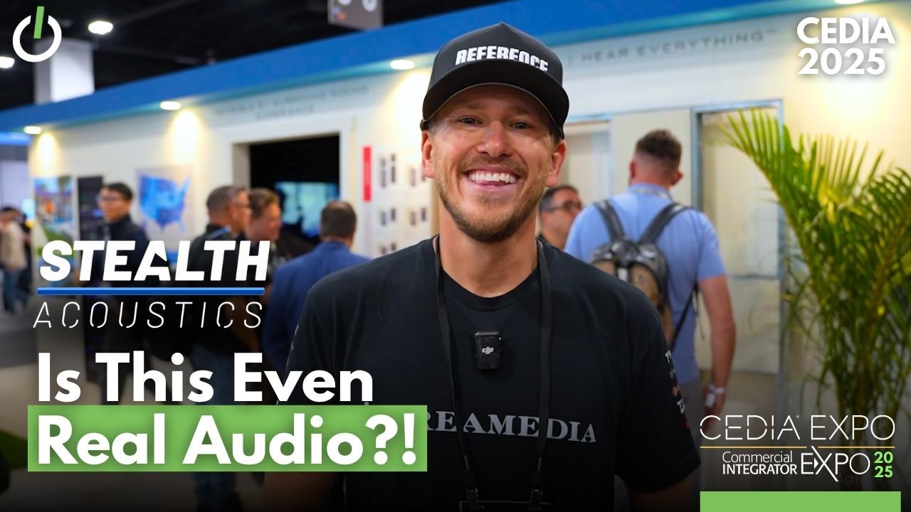 Демонстрация невидимых динамиков Stealth Acoustics на выставке CEDIA 2025