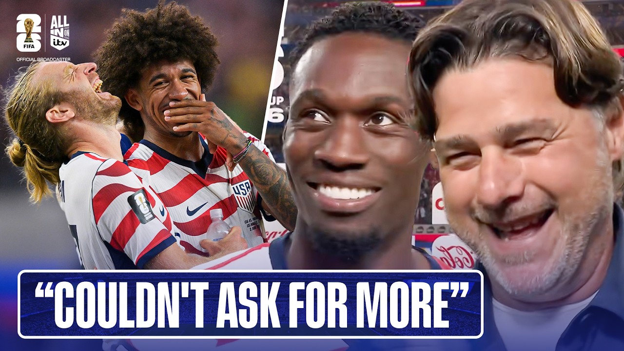 Mauricio Pochettino & Folarin Balogun react to USA v Paraguay 💪