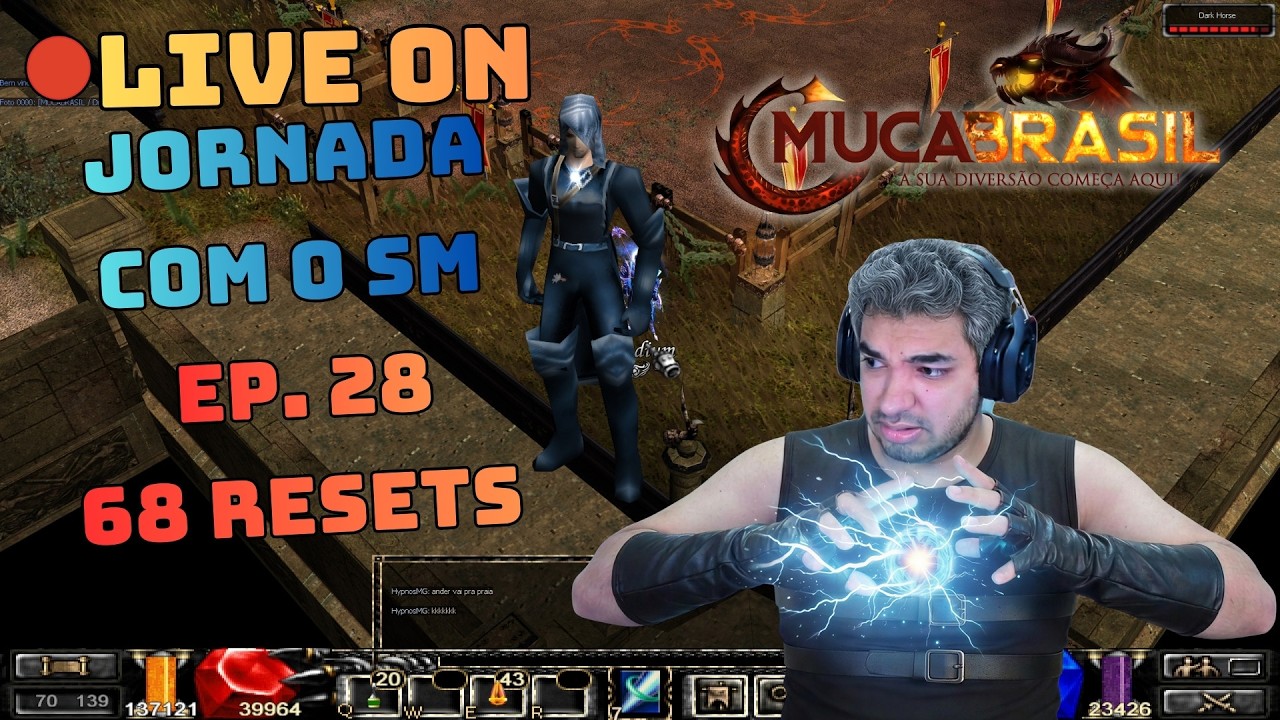 🔴LIVE ON: MU CA BRASIL -  Jornada  do (SM)  SomaCruz  bora uparrrr Ep 28❗muca❗guild ❗discord