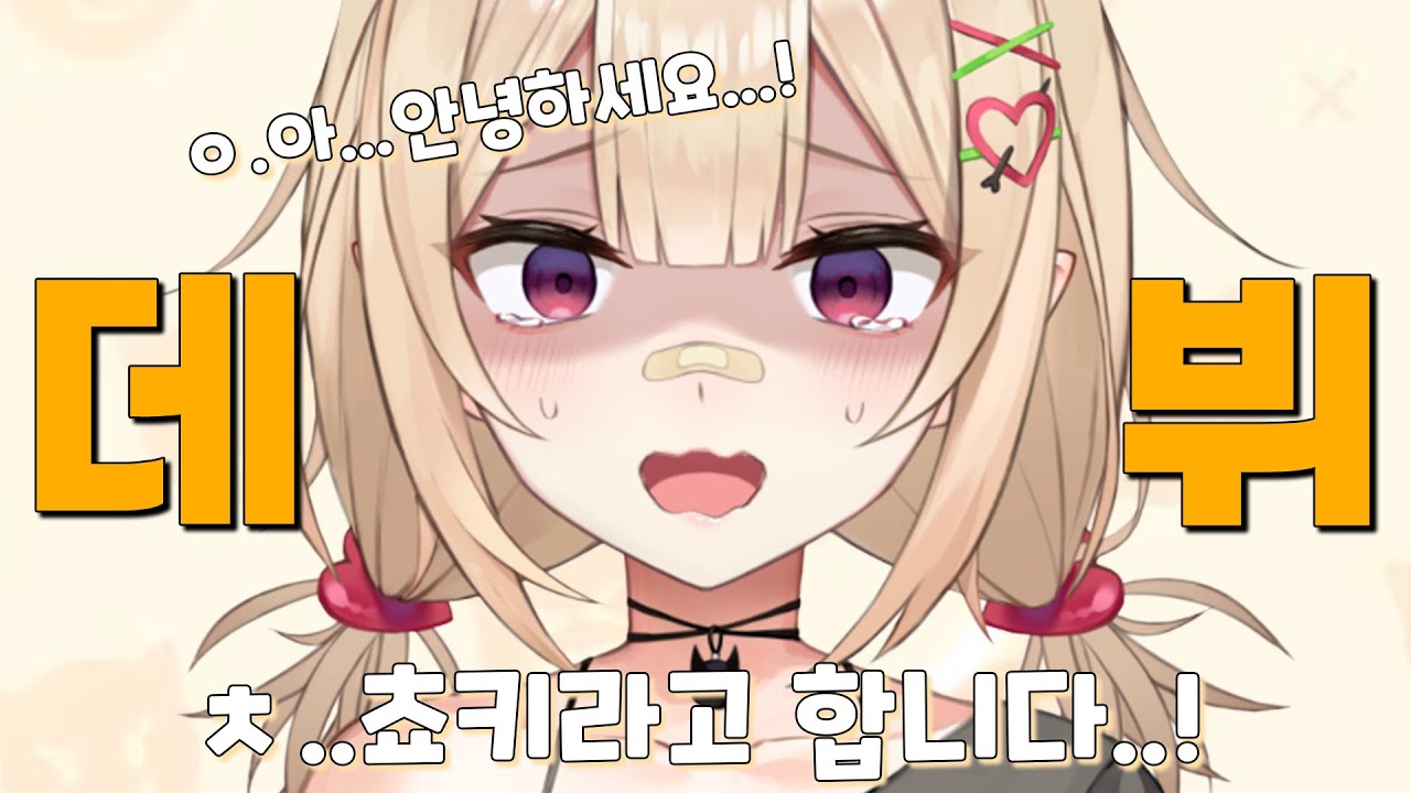 쵸키 옛날에 데ㅋ뷔 하던ㅋ 방송ㅋ