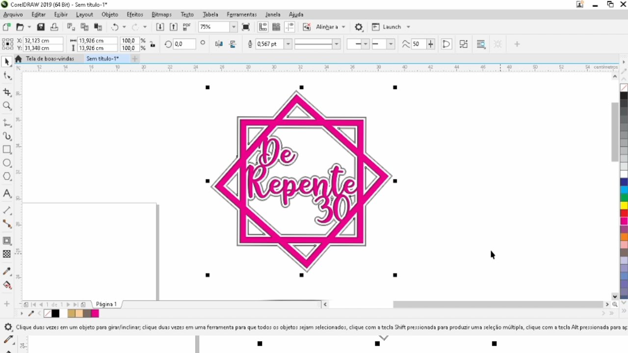 Topo de bolo no Corel Draw [2]