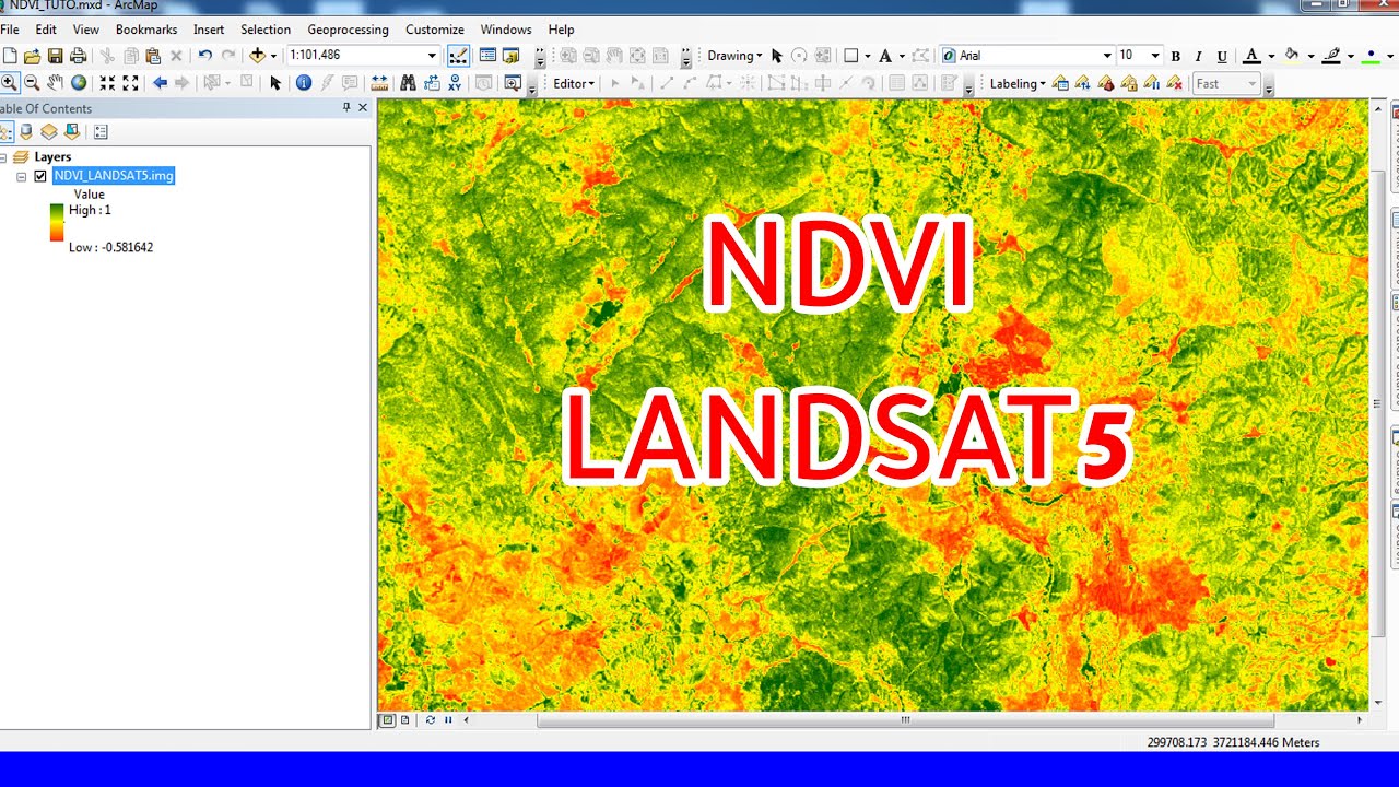 Calculate  NDVI Landsat 5 | Calculer NDVI Landsat 5