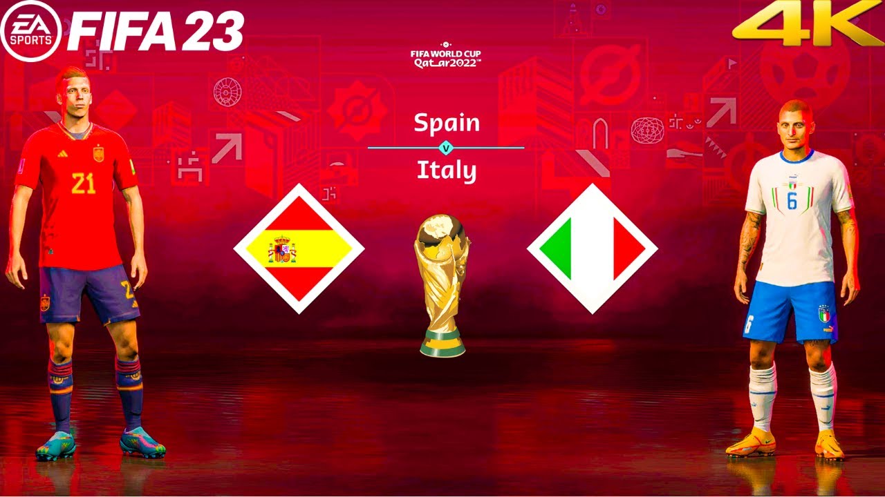 FIFA 23 - Spain vs Italy  - FIFA World Cup Final Qatar | PS5™ [4K ] Next Gen
