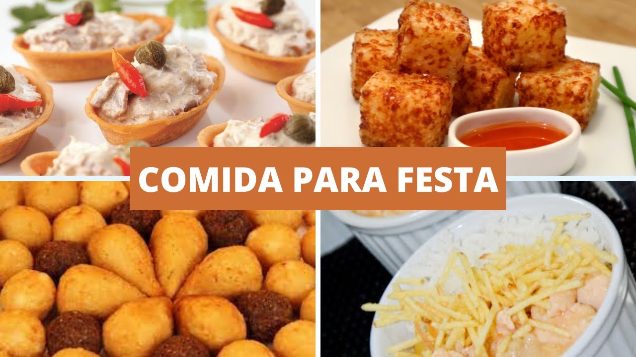 DICAS COMIDA PARA FESTA ADULTO