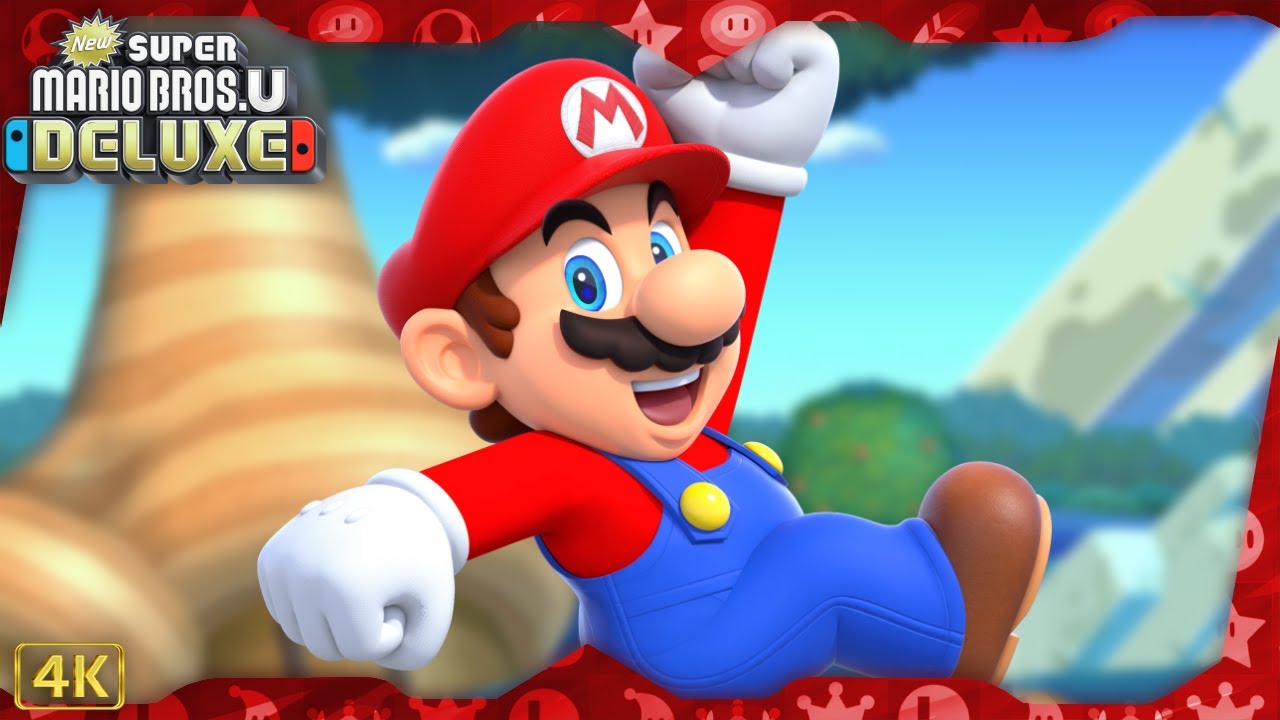 New Super Mario Bros. U Deluxe ⁴ᴷ Full Playthrough (Warps) Mario gameplay