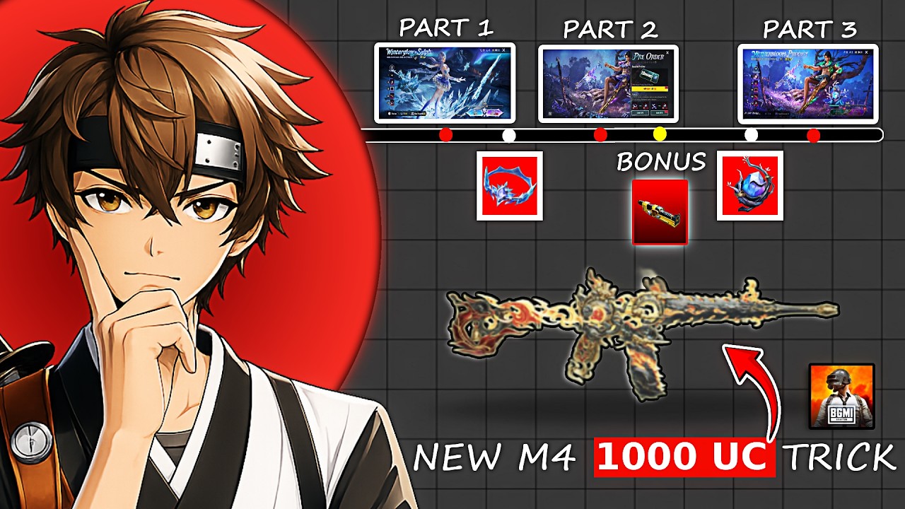 PART 3 || 100% TRICK! 😍 Get New M416 Skin Under 1000 UC in BGMI