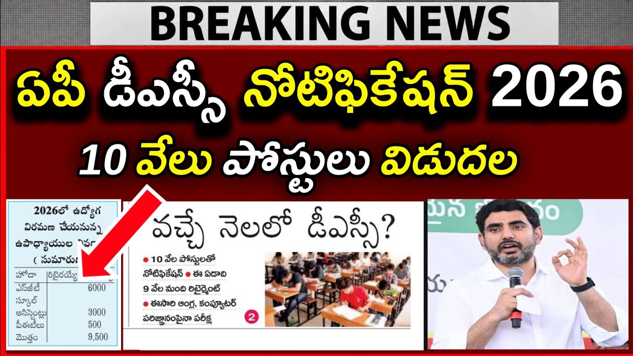 🎯💥AP DSC LATEST UPDATES TODAY | AP DSC NOTIFICATION 2026 | AP DSC LATEST NEWS TODAY | AP MEGA DSC...