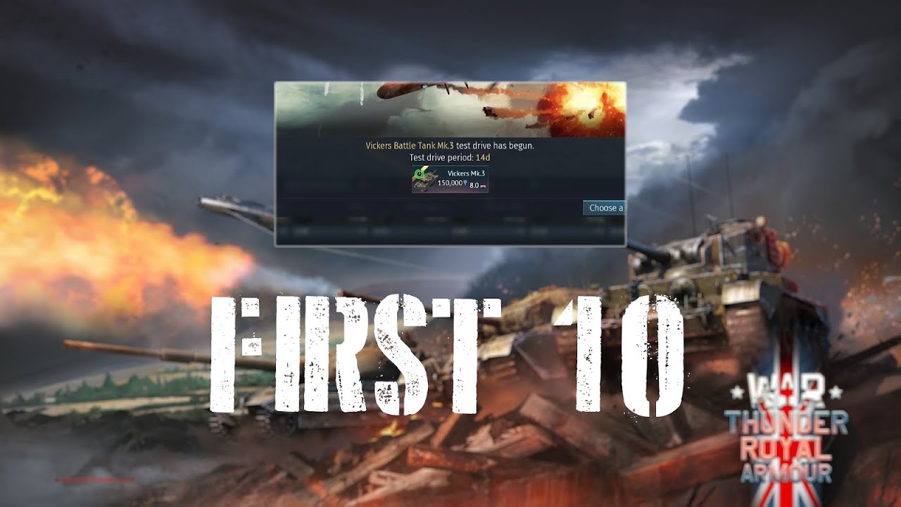 War Thunder First 10: Vickers Mk.3